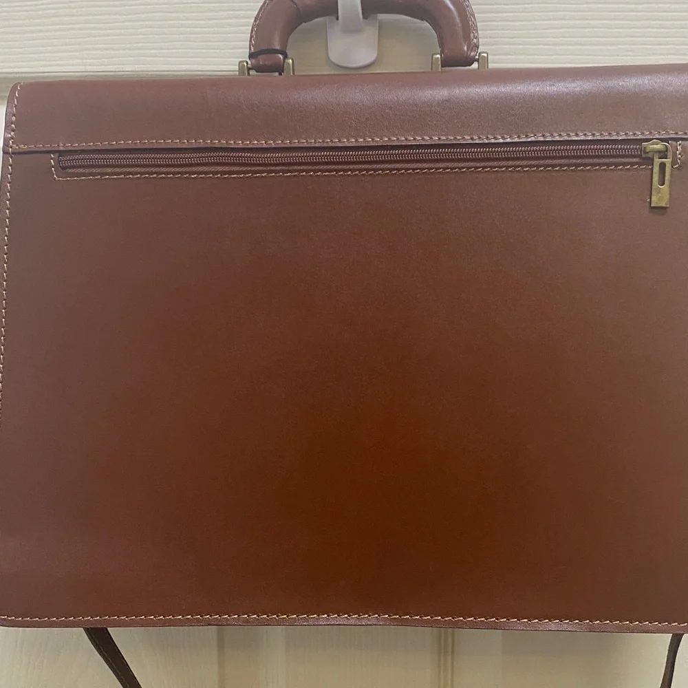 Roberta Rossi Brown Leather Satchel